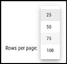 Users Page - Rows Per Page
